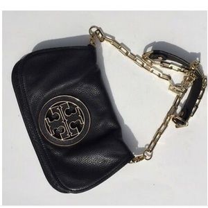 Tory Burch Reva Cross Body Gold Chain Bag